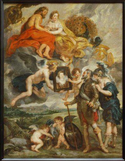 Heinrich IV. empfängt das Bildnis der Maria von Medici von Peter Paul Rubens